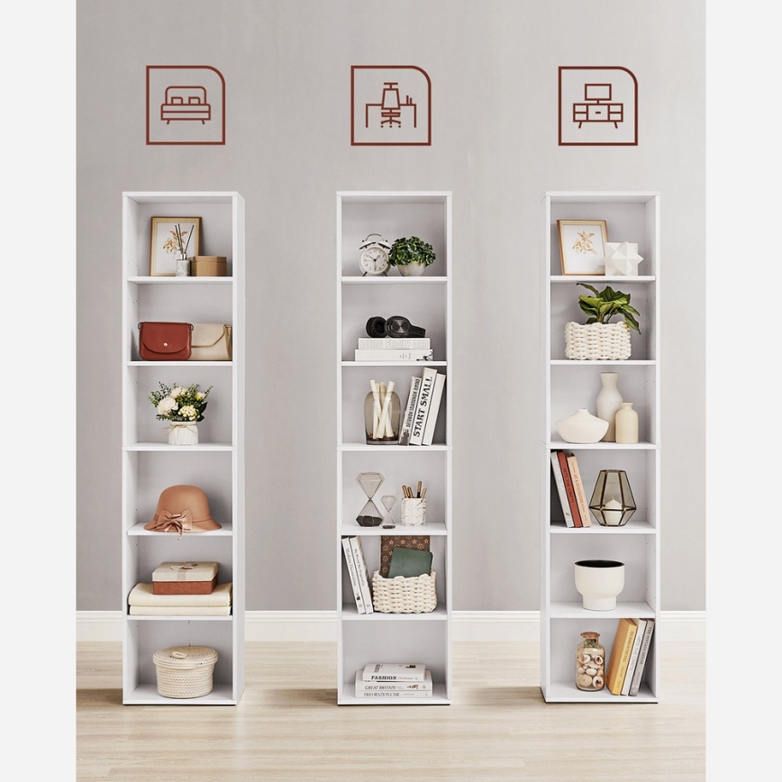 Bücherregal DOVARO weiß