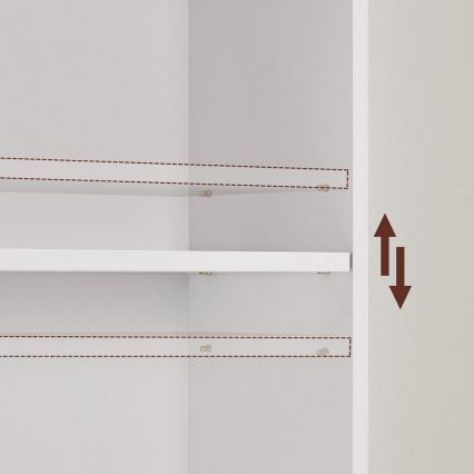 Bücherregal DOVARO weiß