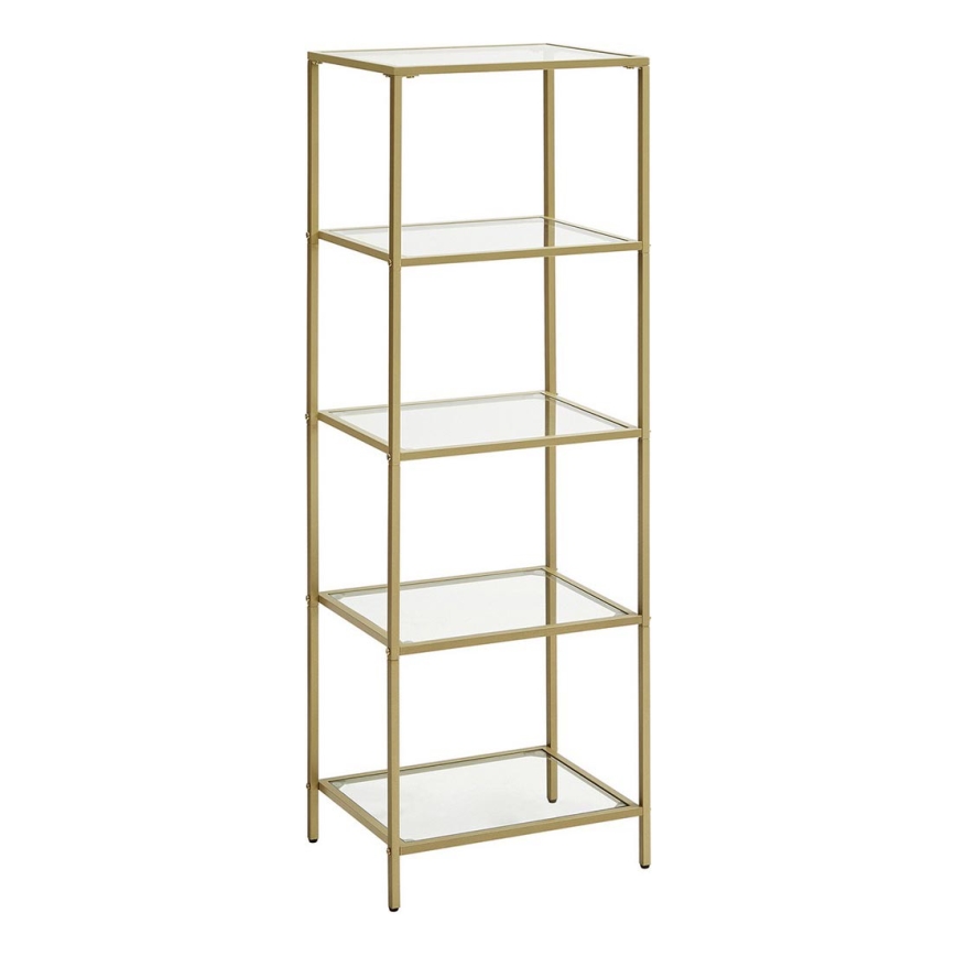 Bücherregal GLASY in Gold