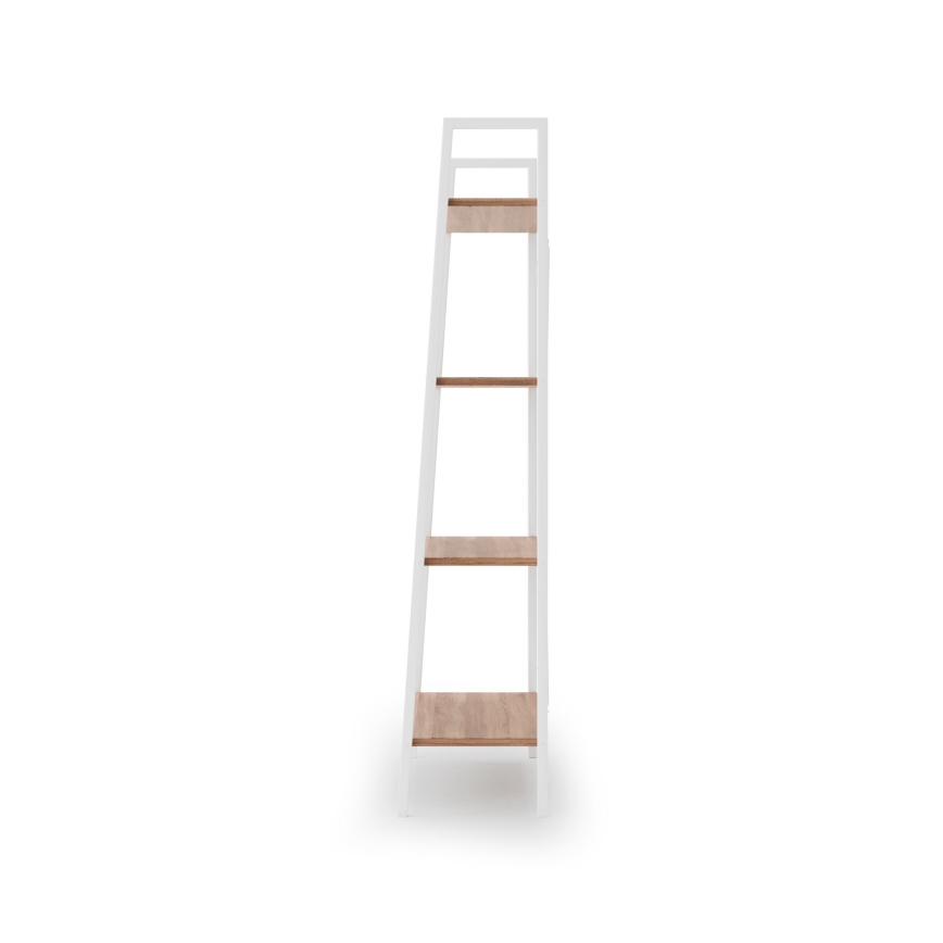 Bücherregal NARVIK 148 x 60 cm Weiß/Sonoma-Eiche