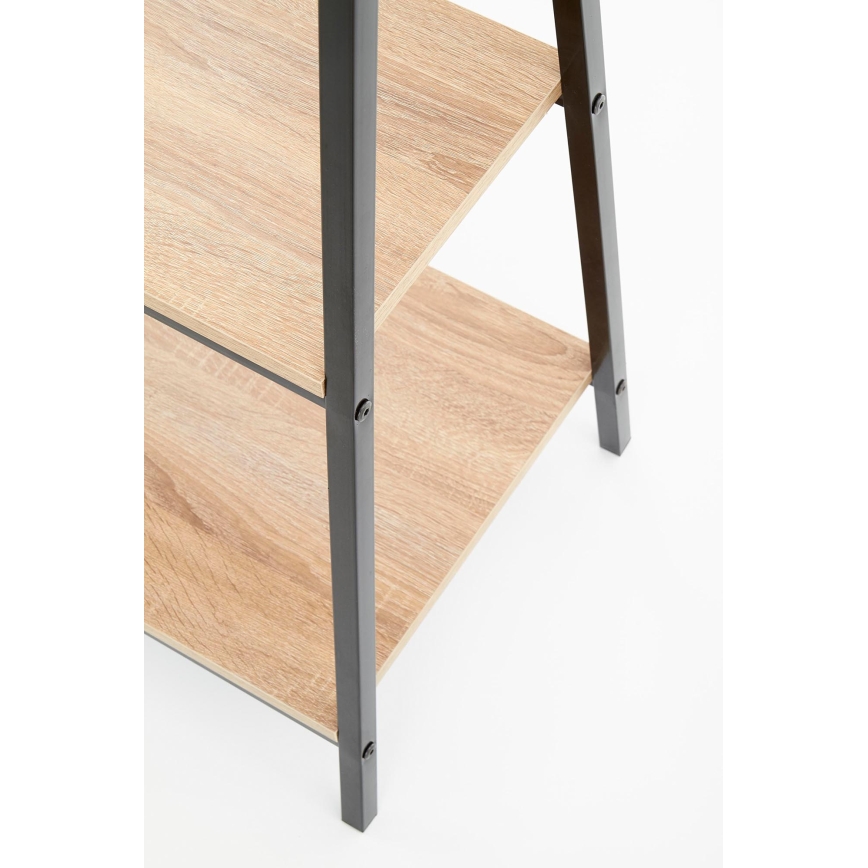 Bücherregal NARVIK 148x34 cm schwarz/Sonoma-Eiche