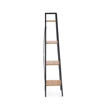Bücherregal NARVIK 148x34 cm schwarz/Sonoma-Eiche