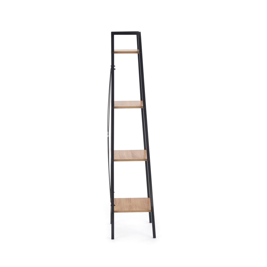 Bücherregal NARVIK 148x34 cm schwarz/Sonoma-Eiche