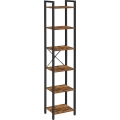 Bücherregal NAVARO 40x179x30 cm braun/schwarz