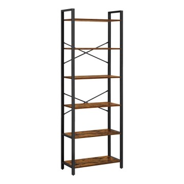 Bücherregal NAVARO braun/schwarz