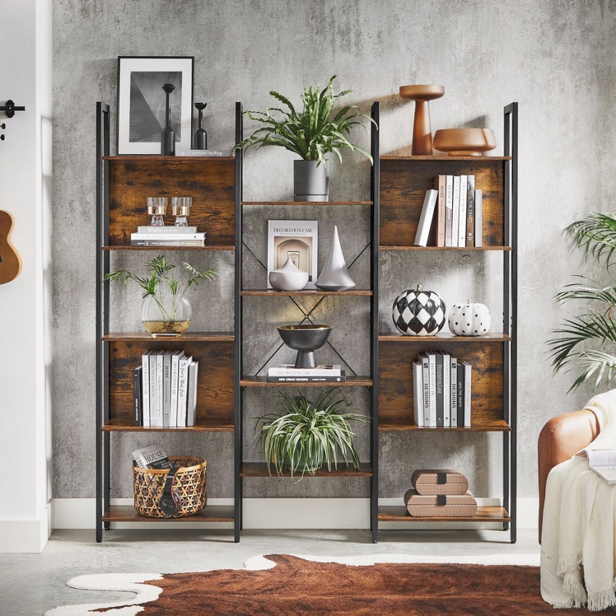 Bücherregal NAVARO braun/schwarz