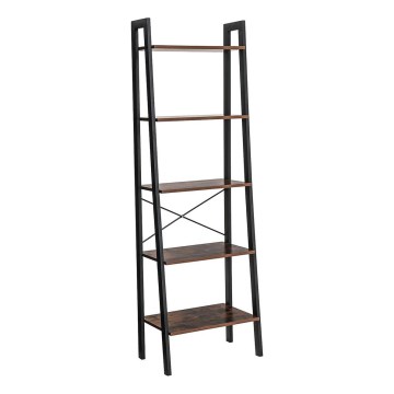 Bücherregal NAVARO Braun/Schwarz