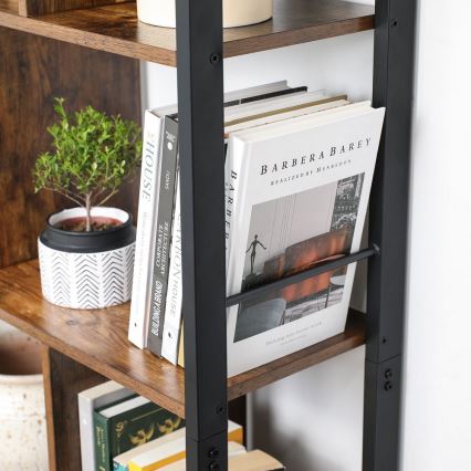 Bücherregal NAVARO braun/schwarz