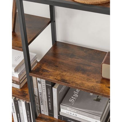 Bücherregal NAVARO braun/schwarz