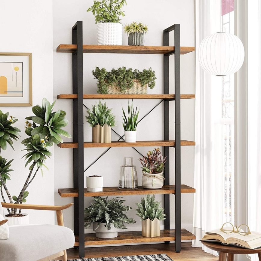 Bücherregal NAVARO braun/schwarz