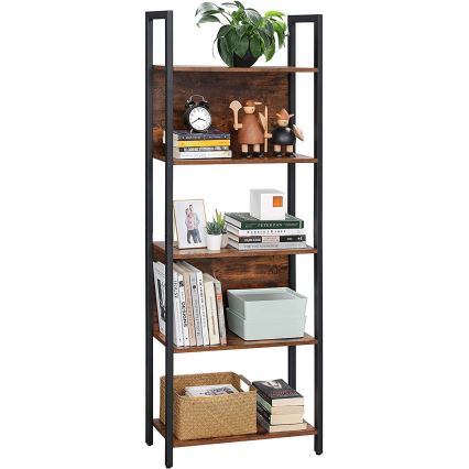 Bücherregal NAVARO braun/schwarz