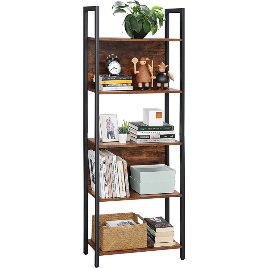 Bücherregal NAVARO braun/schwarz