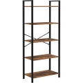 Bücherregal NAVARO Braun/Schwarz