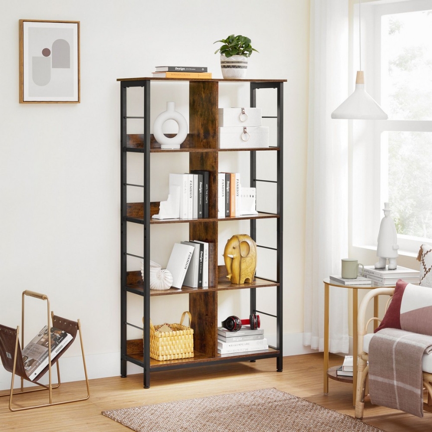 Bücherregal NAVARO braun/schwarz