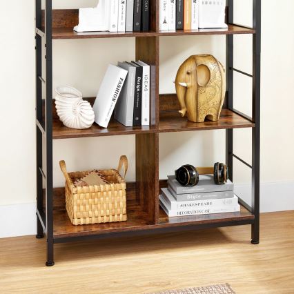Bücherregal NAVARO braun/schwarz