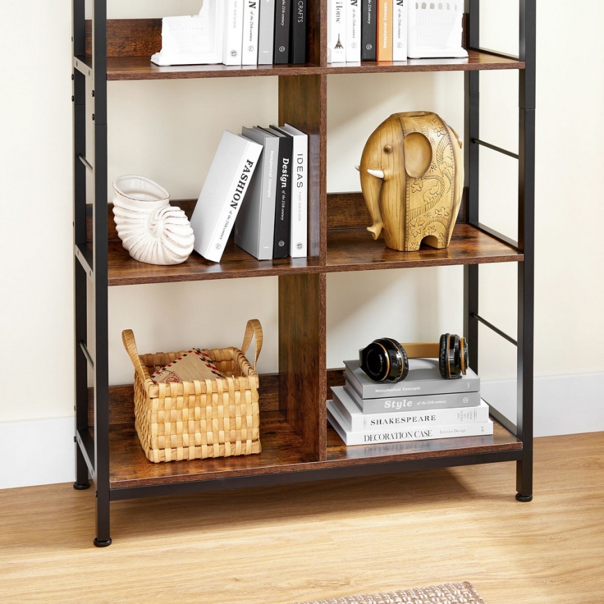Bücherregal NAVARO braun/schwarz
