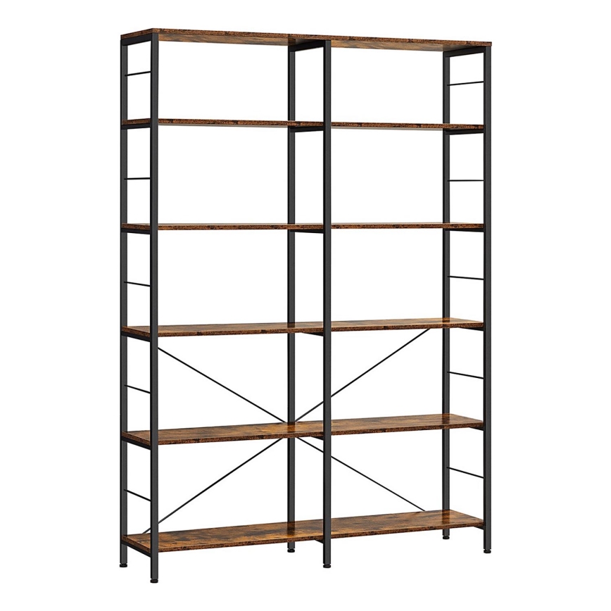 Bücherregal NAVARO braun/schwarz