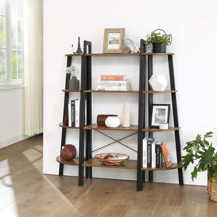 Bücherregal NAVARO, braun/schwarz