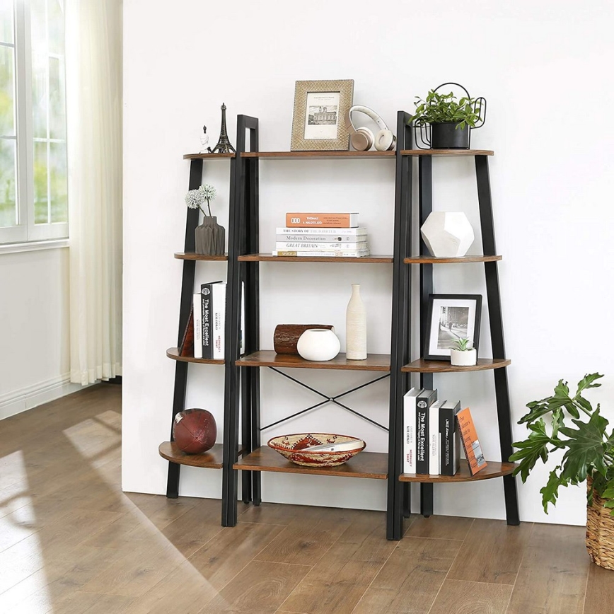 Bücherregal NAVARO, braun/schwarz