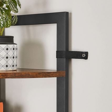 Bücherregal NAVARO braun/schwarz