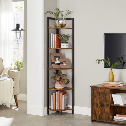 Bücherregal NAVARO braun/schwarz
