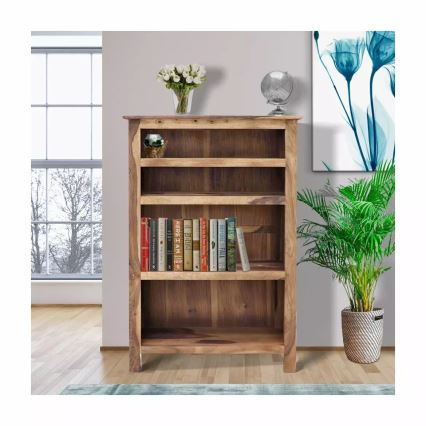 Bücherregal RAMI 135x90 cm Massivholz/Palisander
