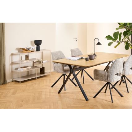 Bücherregal SARON 114 x 78 cm, grau