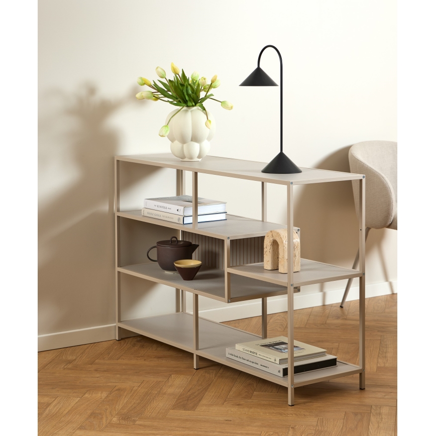 Bücherregal SARON 114x78 cm grau
