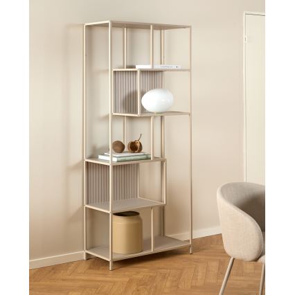 Bücherregal SARON 77x185 cm grau