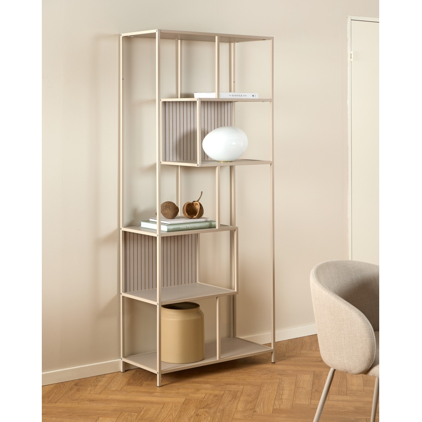 Bücherregal SARON 77x185 cm grau