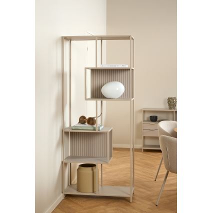 Bücherregal SARON 77x185 cm grau