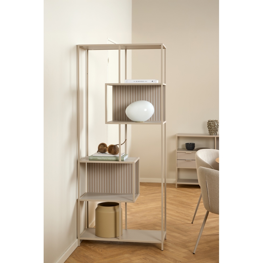 Bücherregal SARON 77x185 cm grau