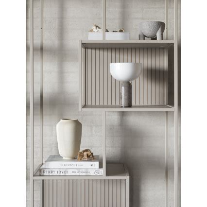 Bücherregal SARON 77x185 cm grau