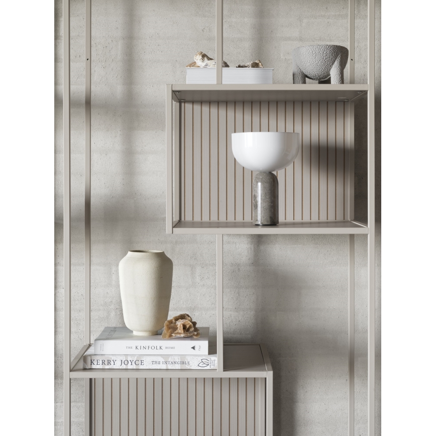 Bücherregal SARON 77x185 cm grau