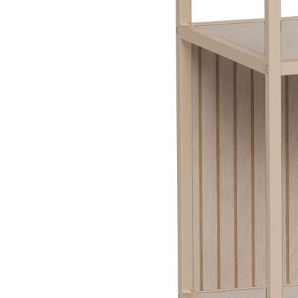 Bücherregal SARON 77x185 cm grau