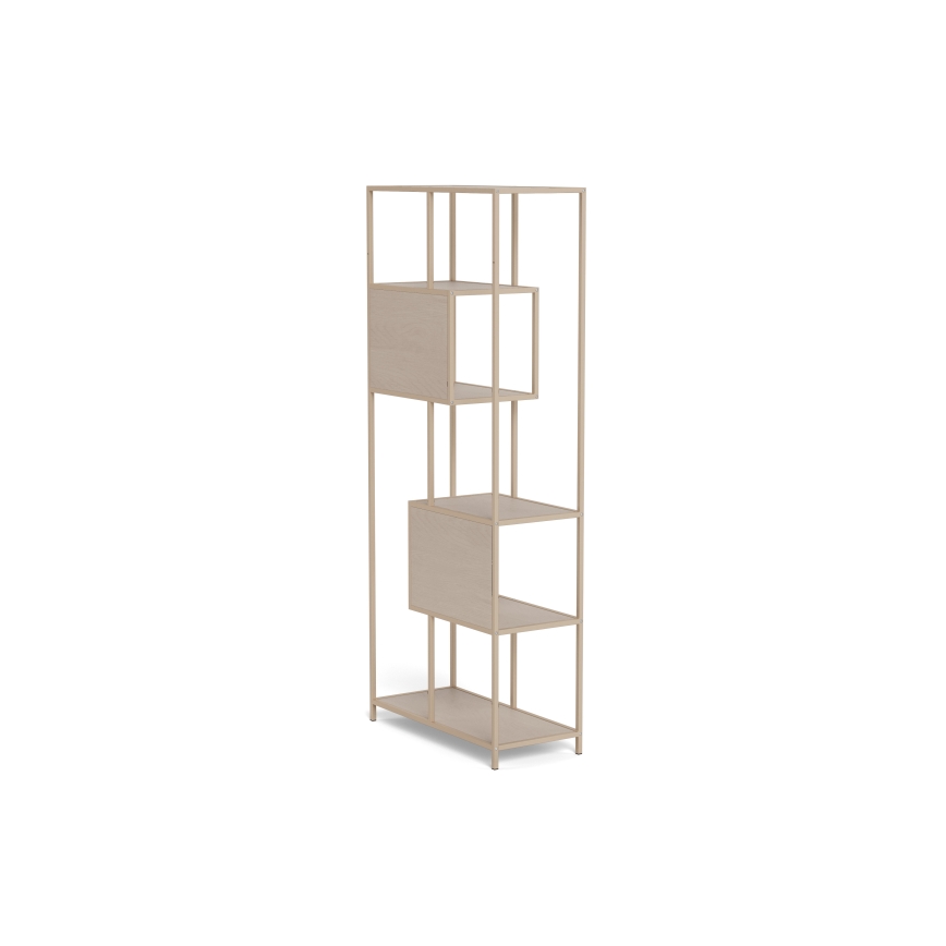 Bücherregal SARON 77x185 cm grau