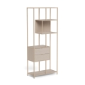 Bücherregal SARON 77x185 cm grau