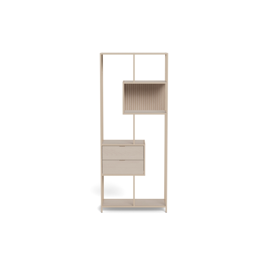 Bücherregal SARON 77x185 cm grau