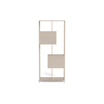 Bücherregal SARON 77x185 cm grau