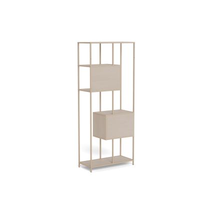 Bücherregal SARON 77x185 cm grau