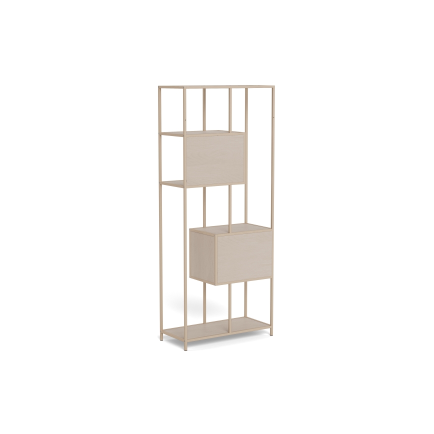 Bücherregal SARON 77x185 cm grau