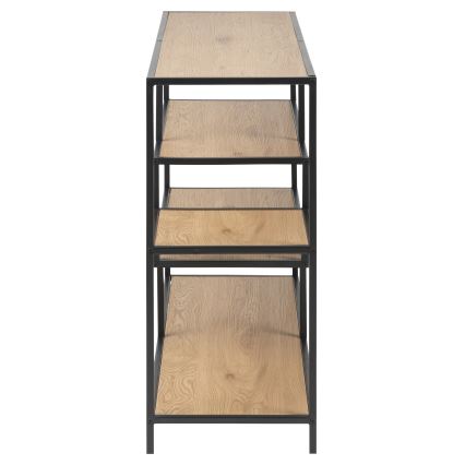 Bücherregal SARON Eiche/schwarz
