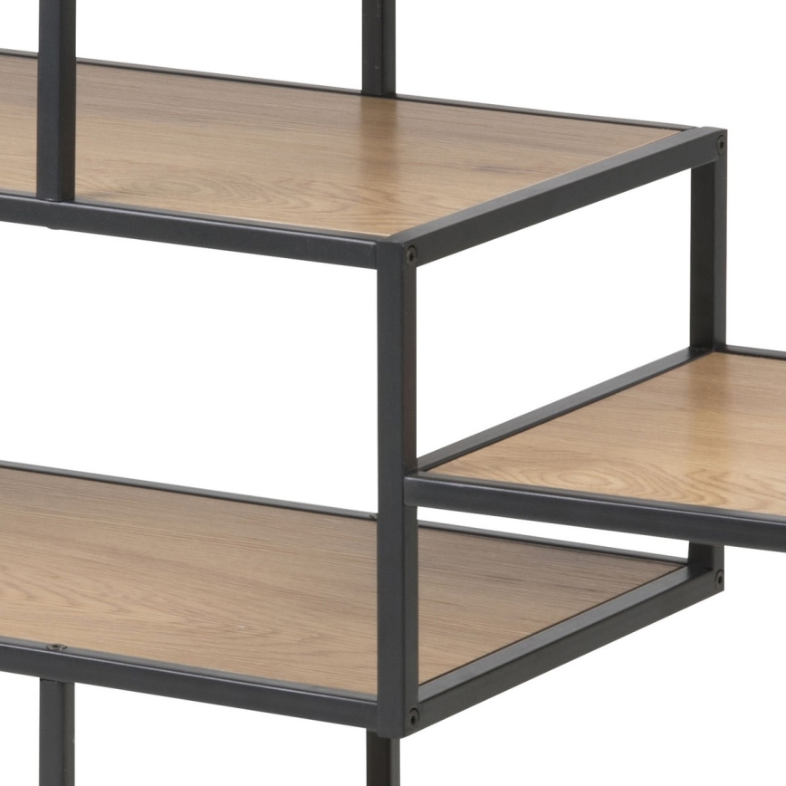 Bücherregal SARON Eiche/schwarz