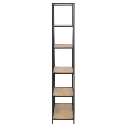 Bücherregal SARON Eiche/schwarz