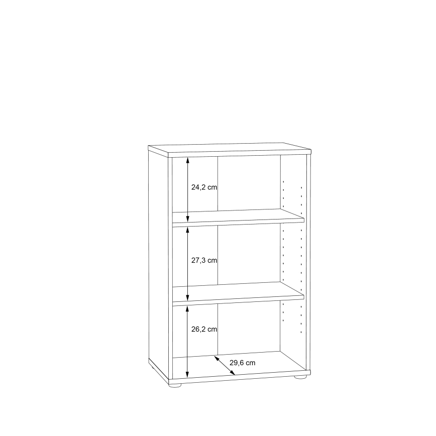 Bücherregal URAN Artisan-Eiche