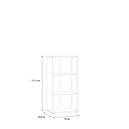 Bücherregal URAN in Weiß