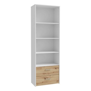 Bücherregal URO Artisan-Eiche/Weiß