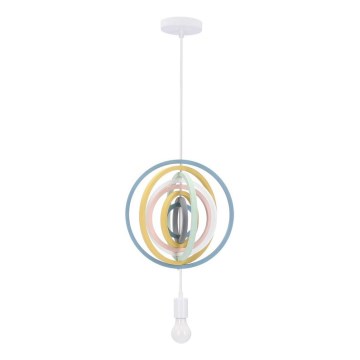 Bunte Hängeleuchte HOOPS 1xE27/20W/230V, Ø 27 cm