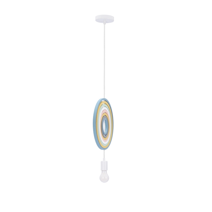 Bunte Hängeleuchte HOOPS 1xE27/20W/230V, Ø 27 cm
