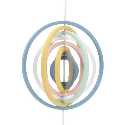 Bunte Hängeleuchte HOOPS 1xE27/20W/230V, Ø 27 cm